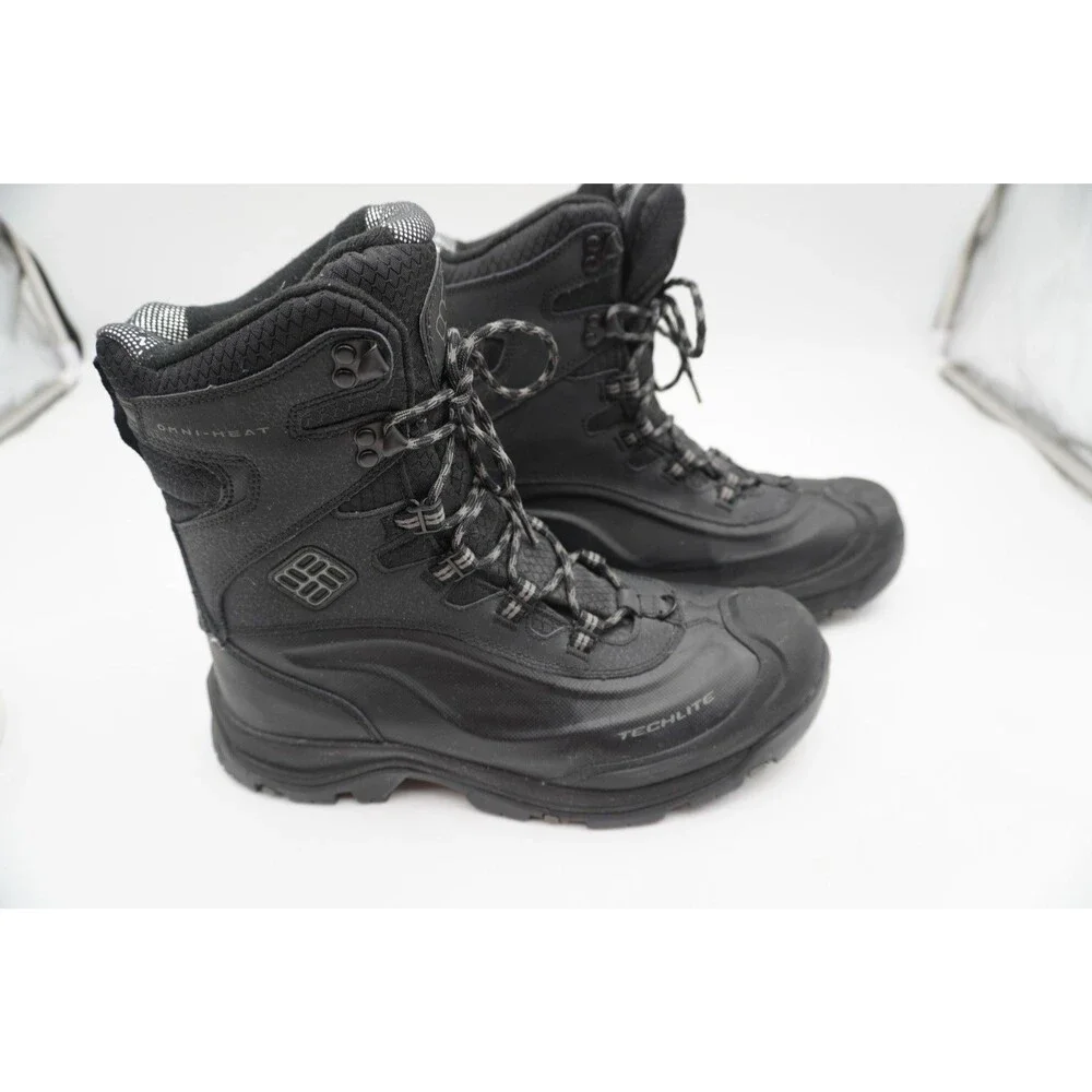 Columbia Bugaboot III Men's Winter Waterproof Insulated Black Snow Boots Sz 10.5
